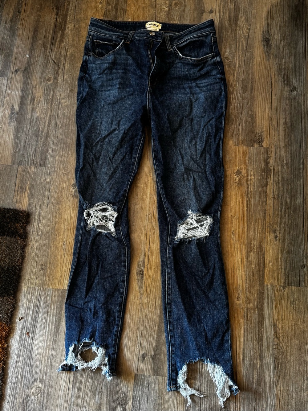 L’Agence High Line High Rise Skinny Classic Vintage Destruct
